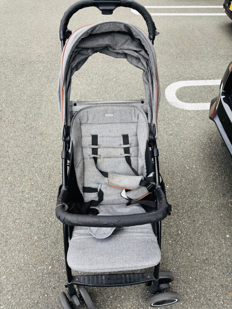 二人乗りベビーカー 調整可能ハンドル