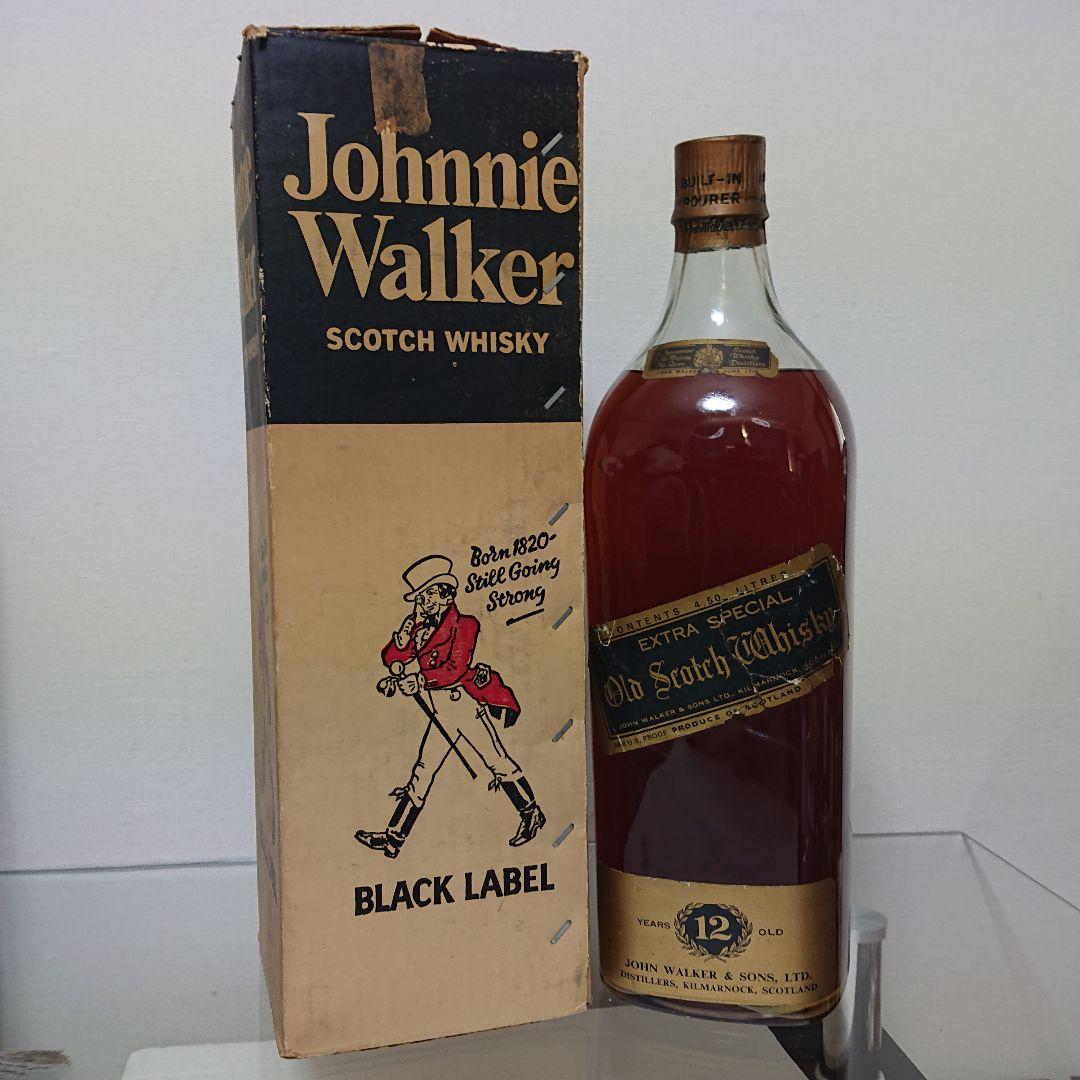 古酒 未開封 4500ml ジョニーウォーカー 黒 化粧箱付 1本