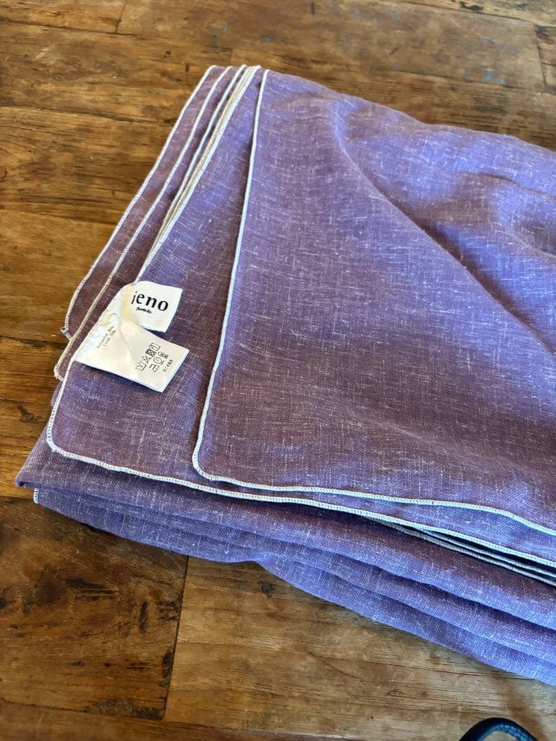 未使用　ieno textile マルチクロス カーテン 140×230 紫