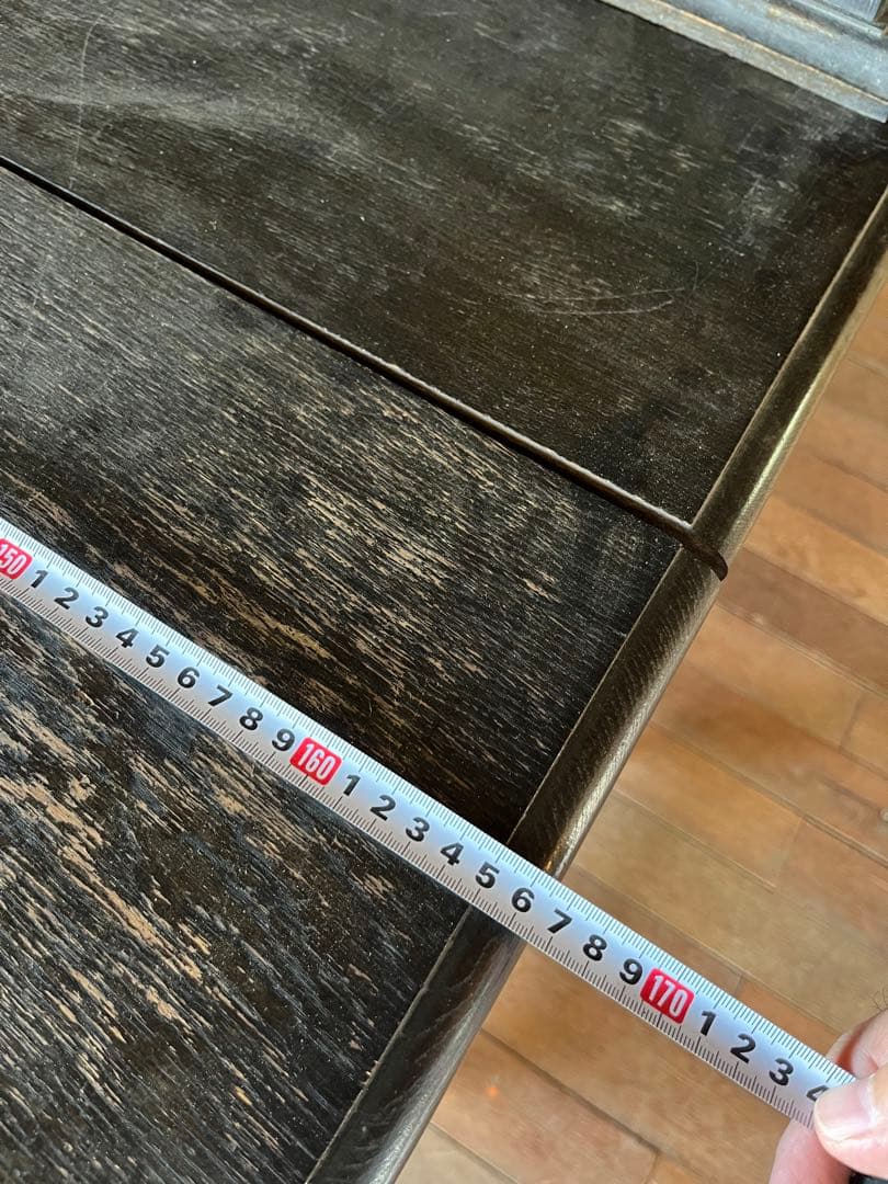 カウンター家具　レジ台　飾り棚ダークブラウン 木製 クラシックスタイル 収納家具