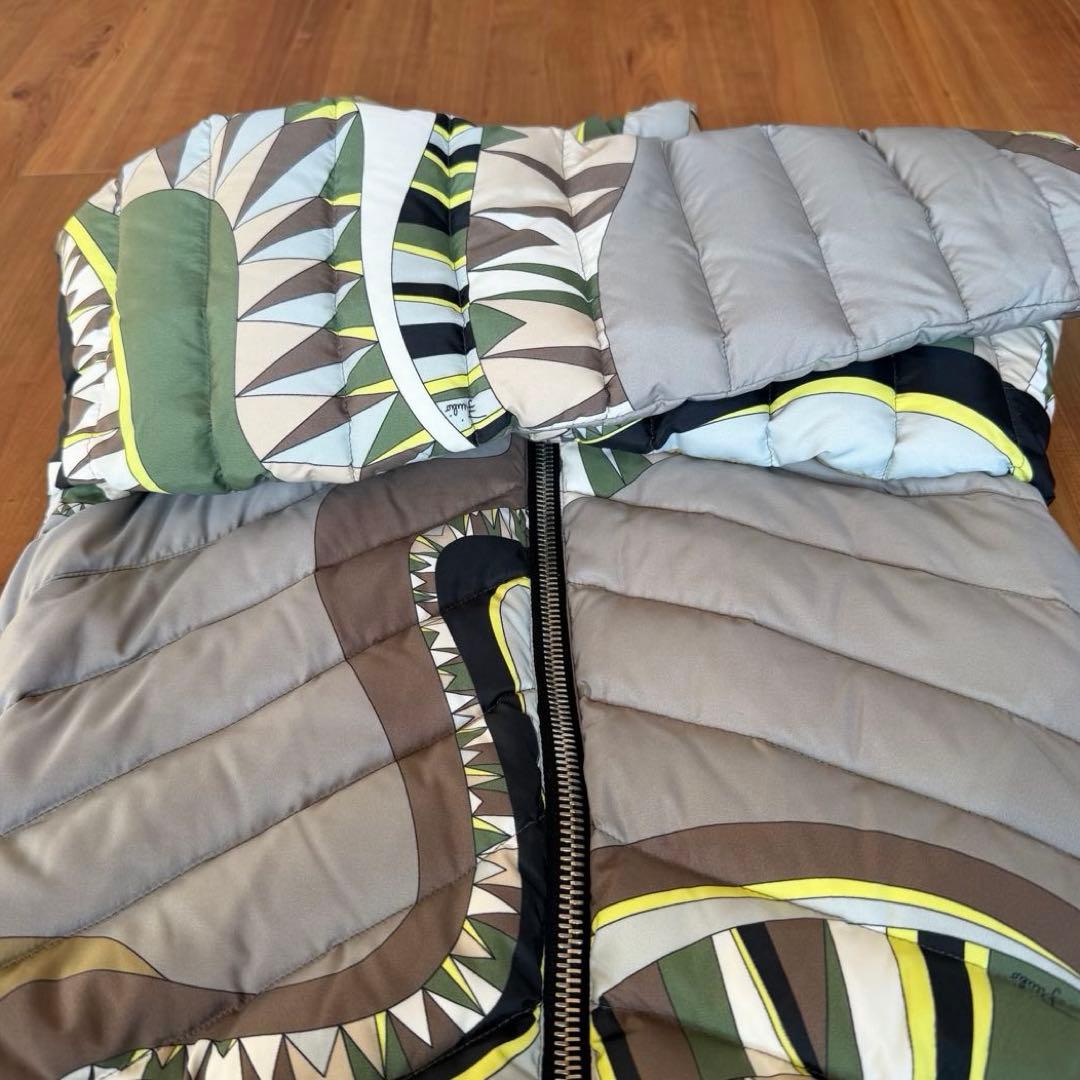 美品✨エミリオプッチ ダウンコート 希少カラー　総柄　ローマ製　38