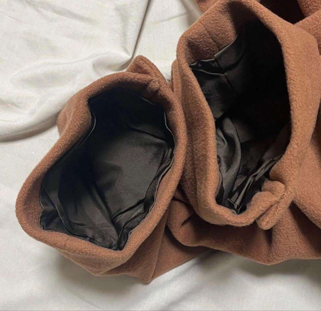 テツ コムサデモード　ロングチェスターコート　マキシ丈　カシミヤ40% XL