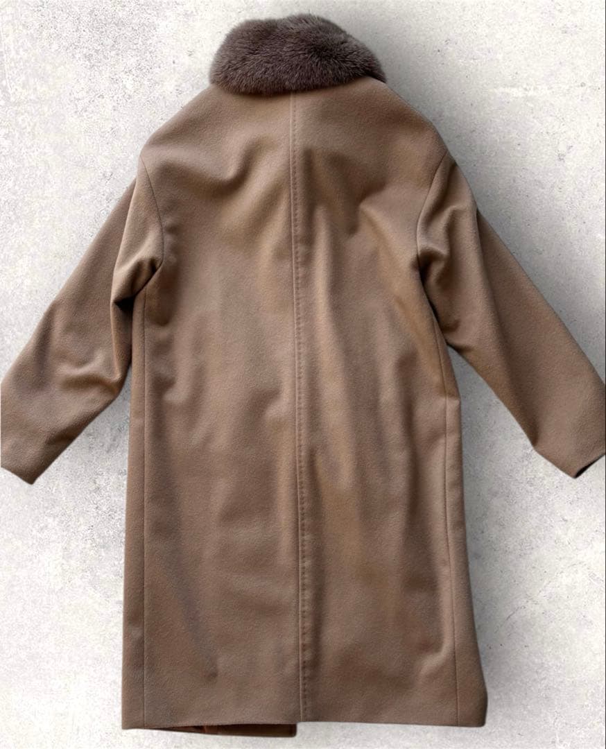 【美品】BARNEY'S NEW YORK コート フォックスファー Sサイズ