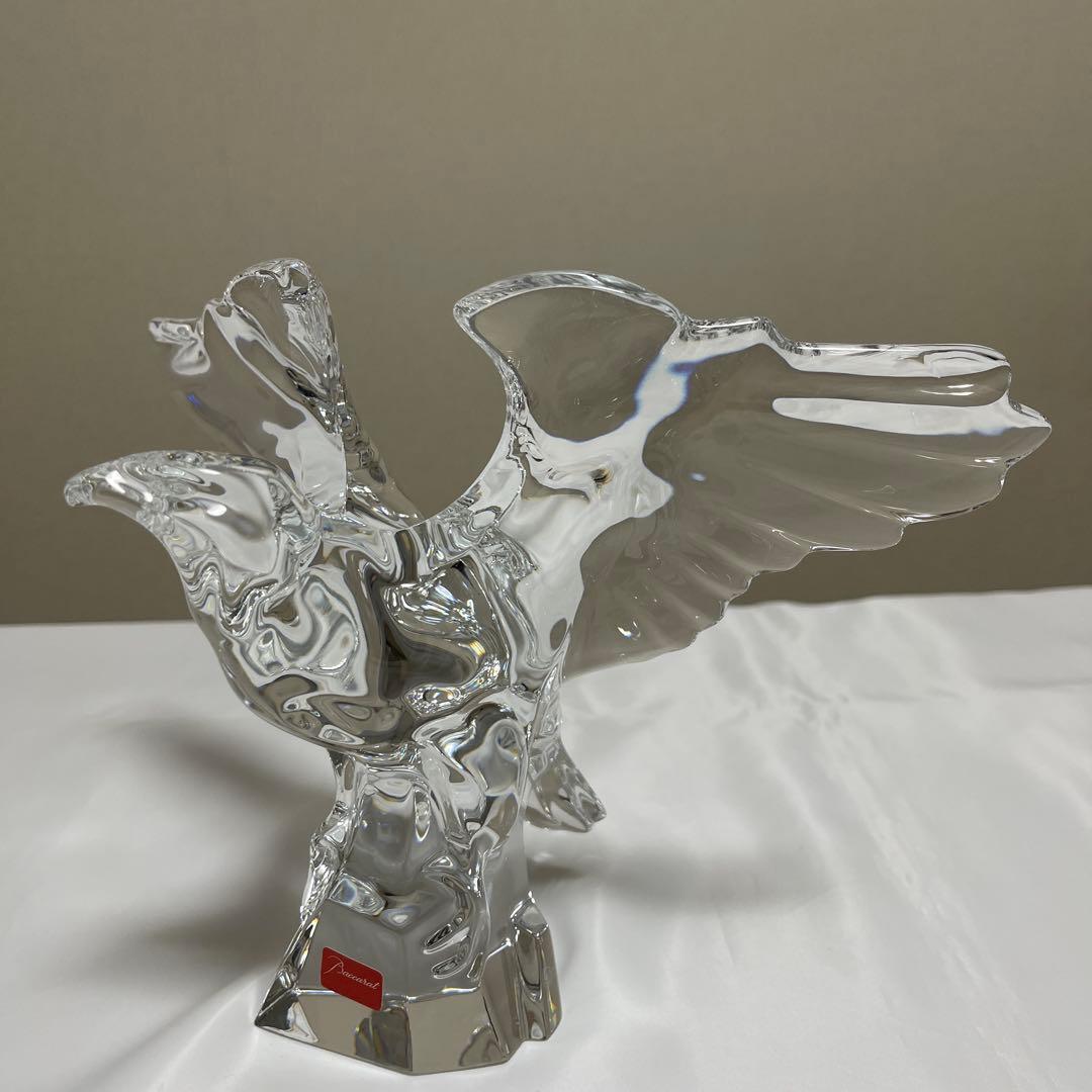 a*o様 【衝撃特価：本日まで！】Baccarat 置物】鷹　躍動感 エレガント