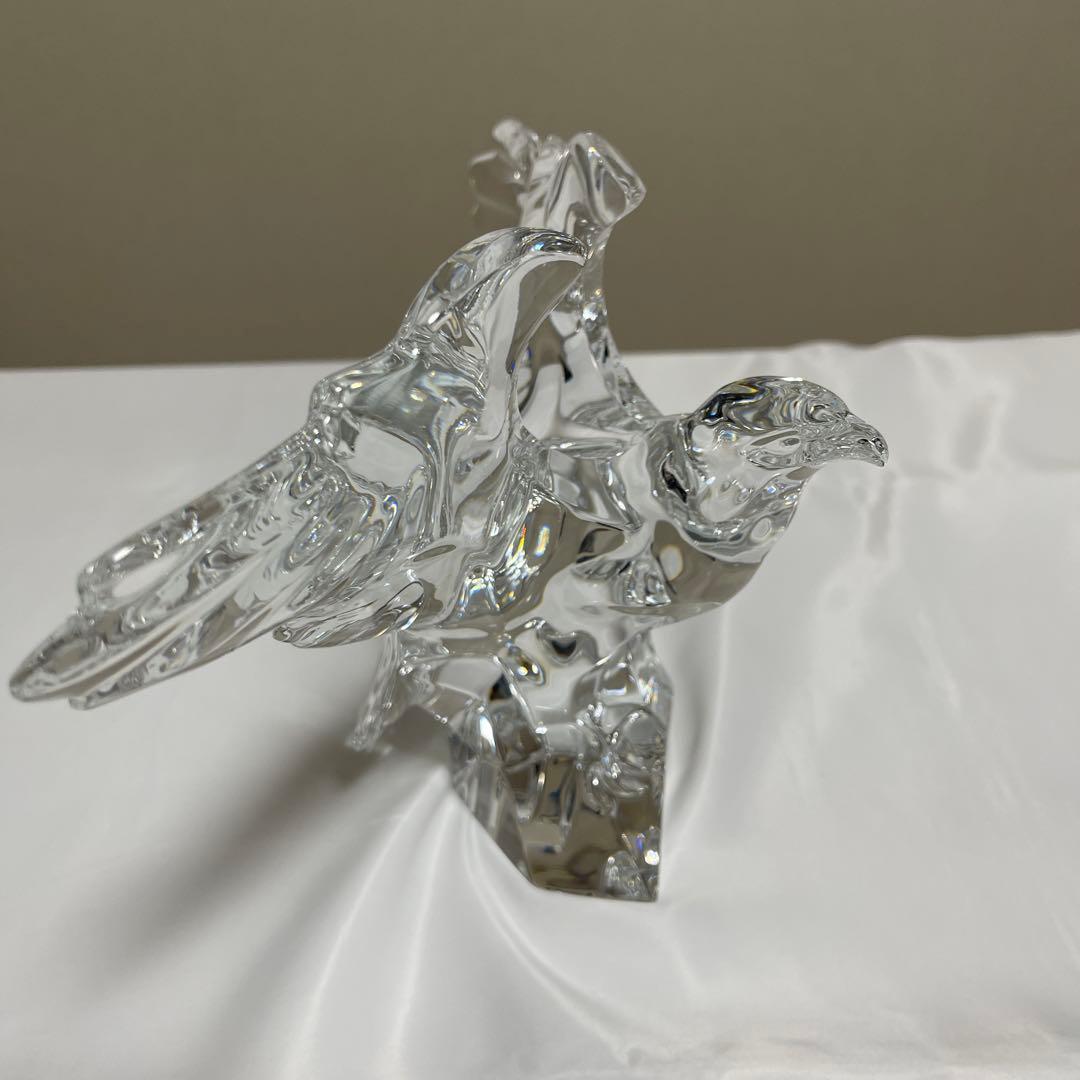 a*o様 【衝撃特価：本日まで！】Baccarat 置物】鷹　躍動感 エレガント