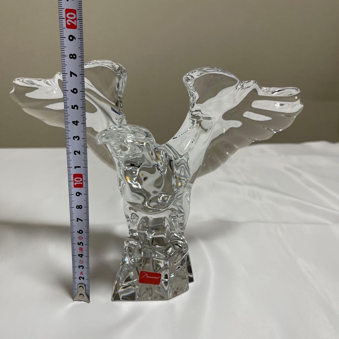 a*o様 【衝撃特価：本日まで！】Baccarat 置物】鷹　躍動感 エレガント