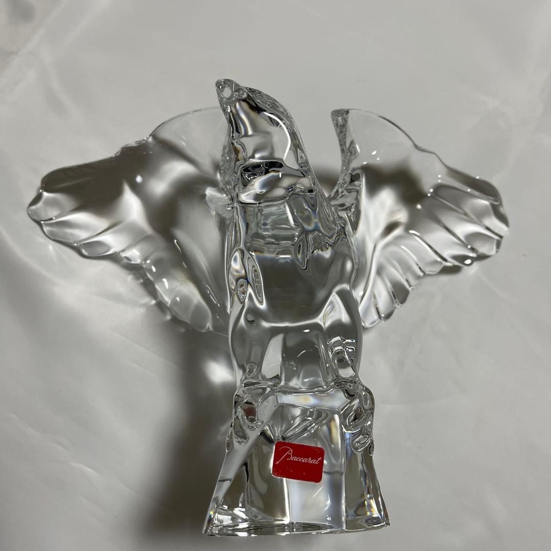 a*o様 【衝撃特価：本日まで！】Baccarat 置物】鷹　躍動感 エレガント
