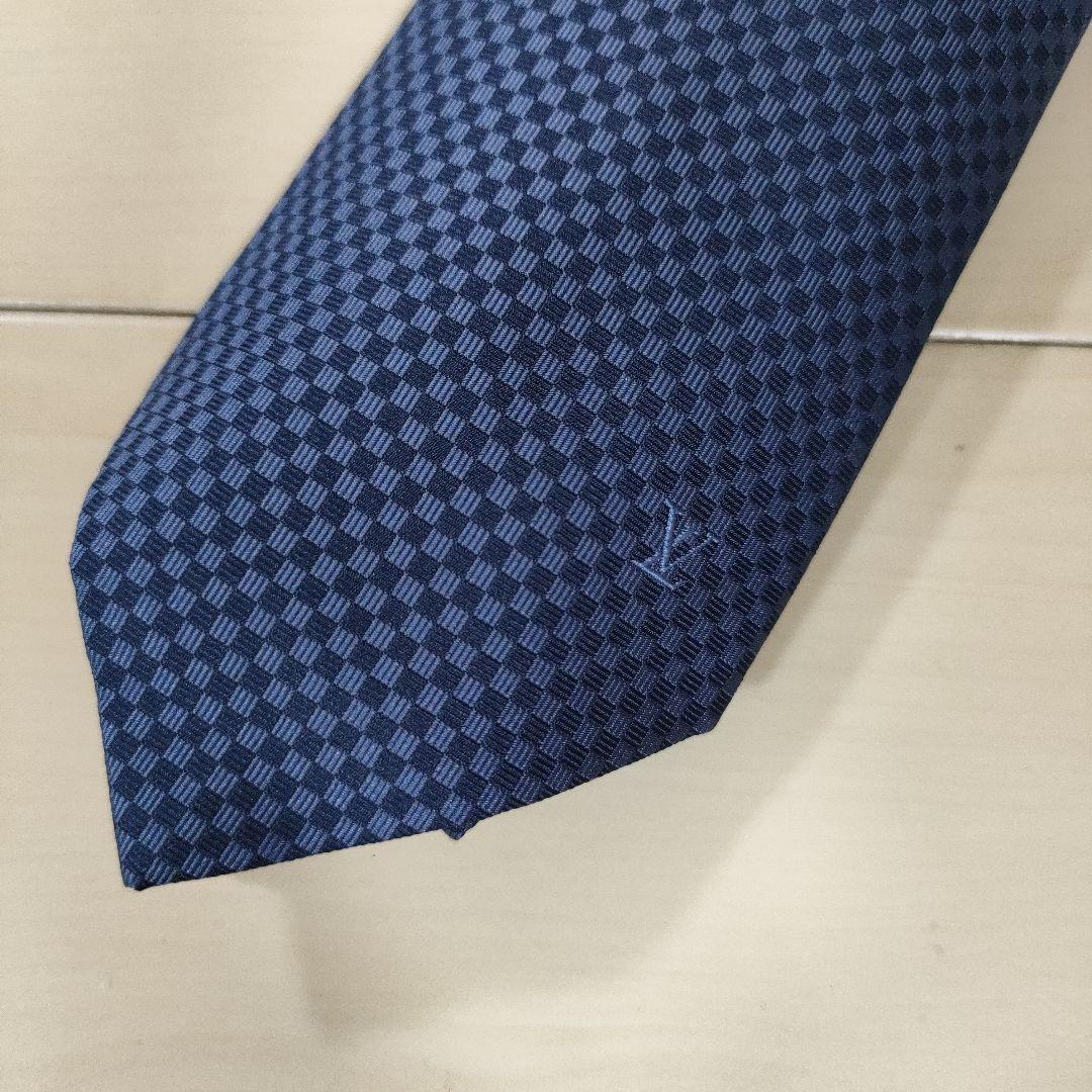 【Hana】LOUIS VUITTON ネクタイ マイクロダミエ柄
