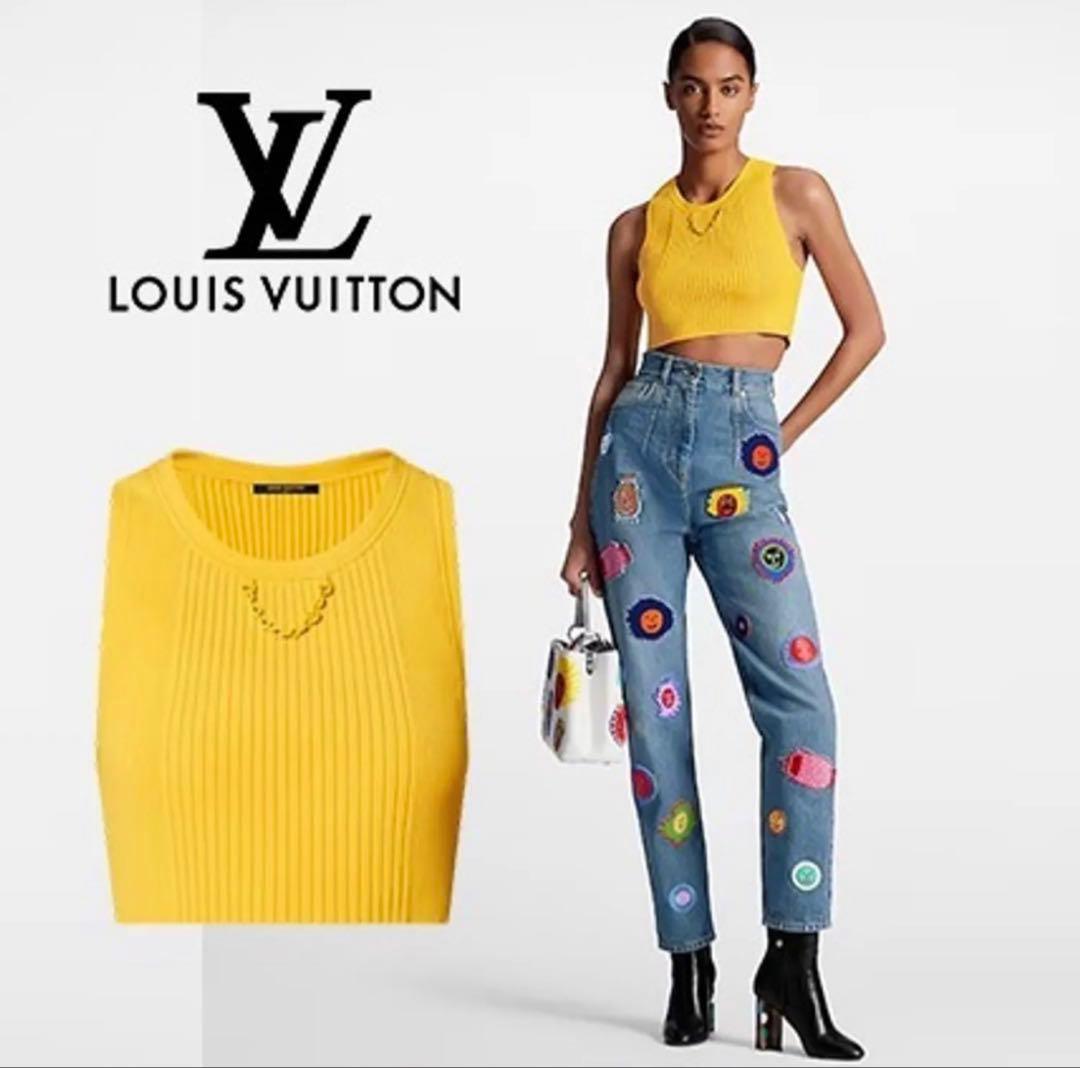 美品⭐︎LOUIS VUITTON リブニットクロップトップ