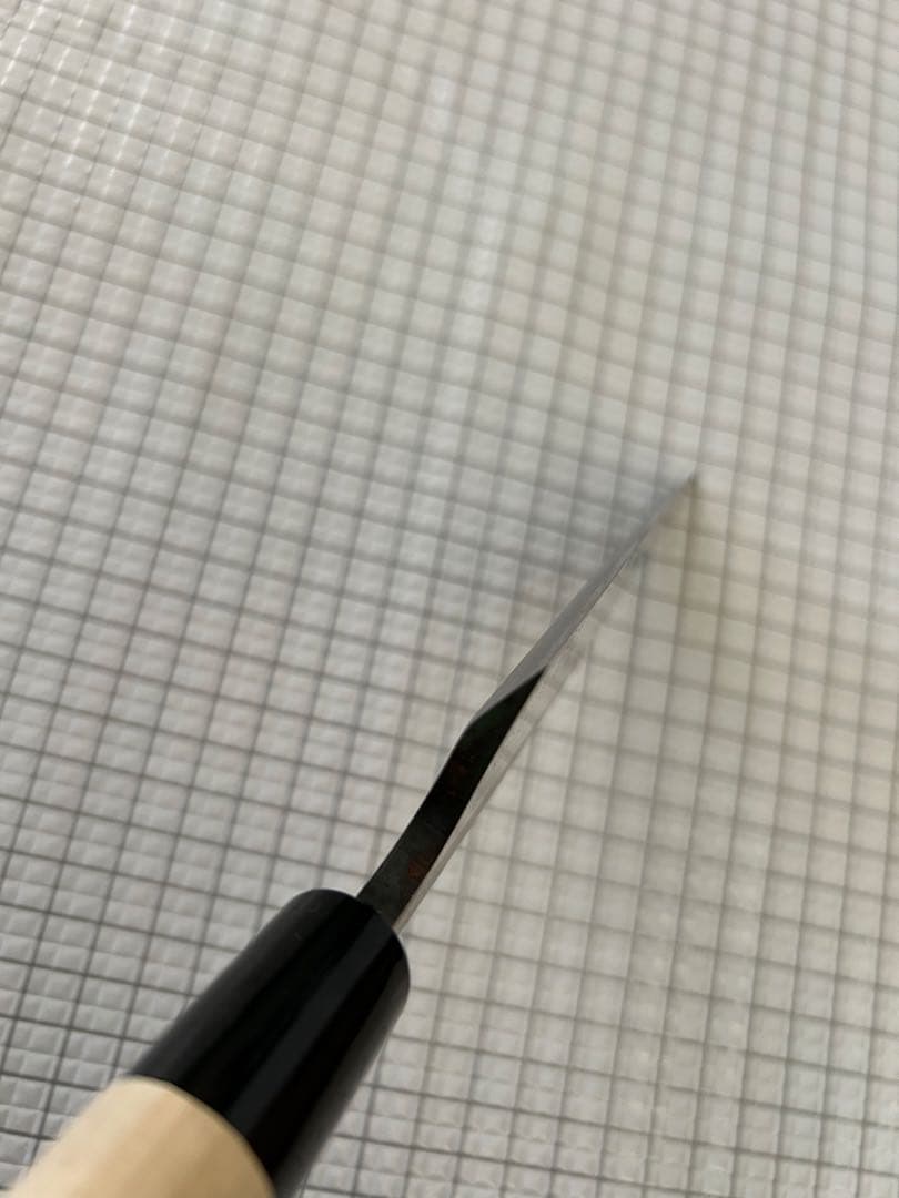 出刃 包丁 150mm 出刃包丁 モリブデンバナジュウム鋼 朴丸柄 ①