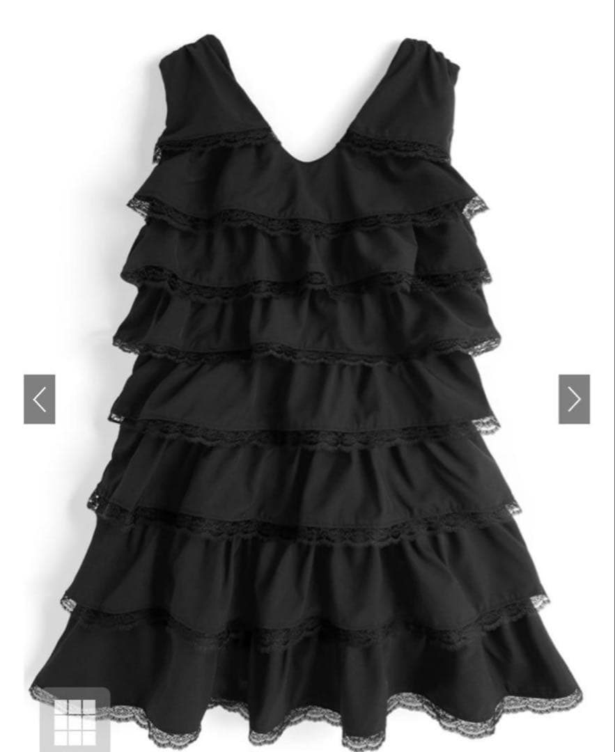 【２点セット】ローズパフブラウス　ノースリーブフリルミニワンピース