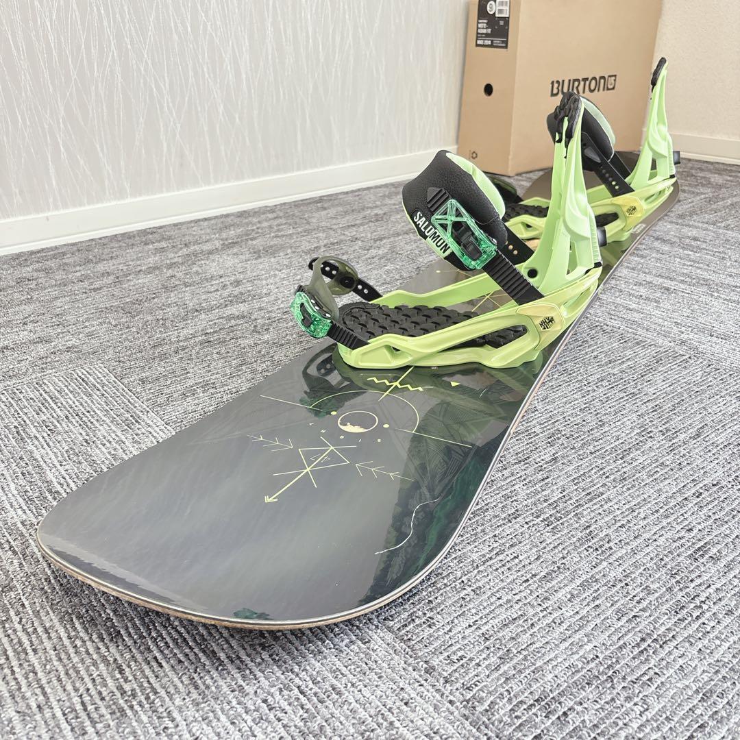 64超豪華❗️サロモン メンズスノーボードセット★スノボ147cm+ビン付