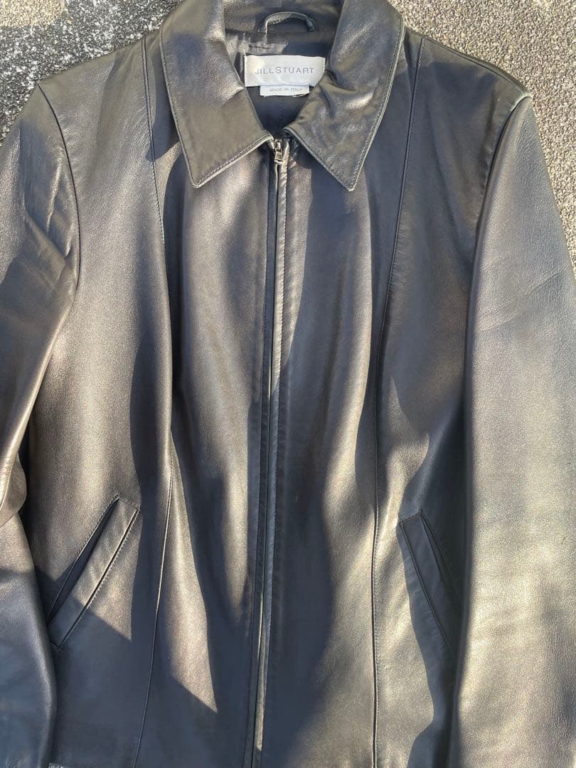 貴重品 JILLSTUART Leather jacket イタリア製