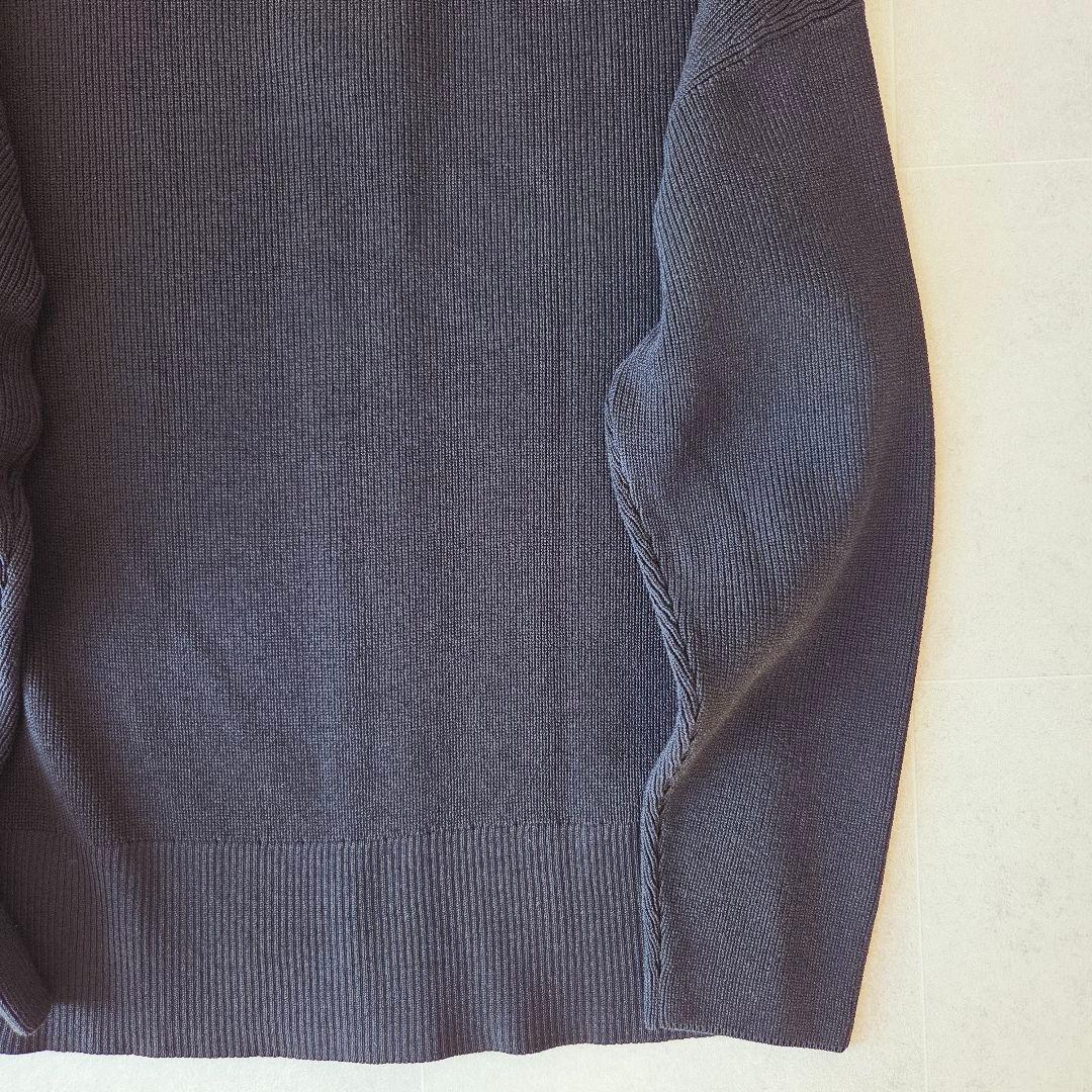 25ss✨ ノーブル フロントジップボートネックニット 洗える