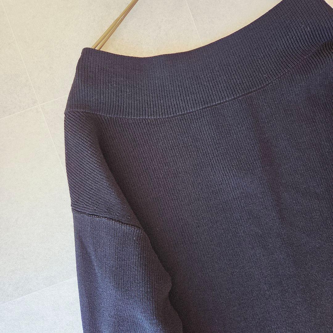 25ss✨ ノーブル フロントジップボートネックニット 洗える