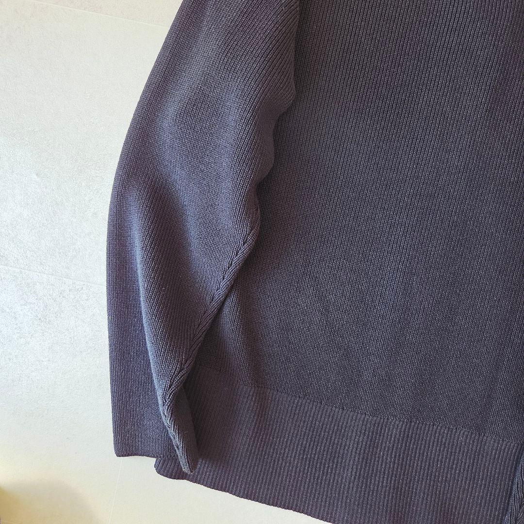 25ss✨ ノーブル フロントジップボートネックニット 洗える