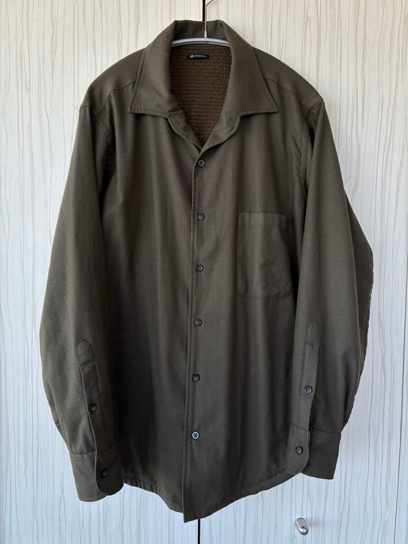 OPUS JAPAN Octa shirt ウール シャツ カーキ
