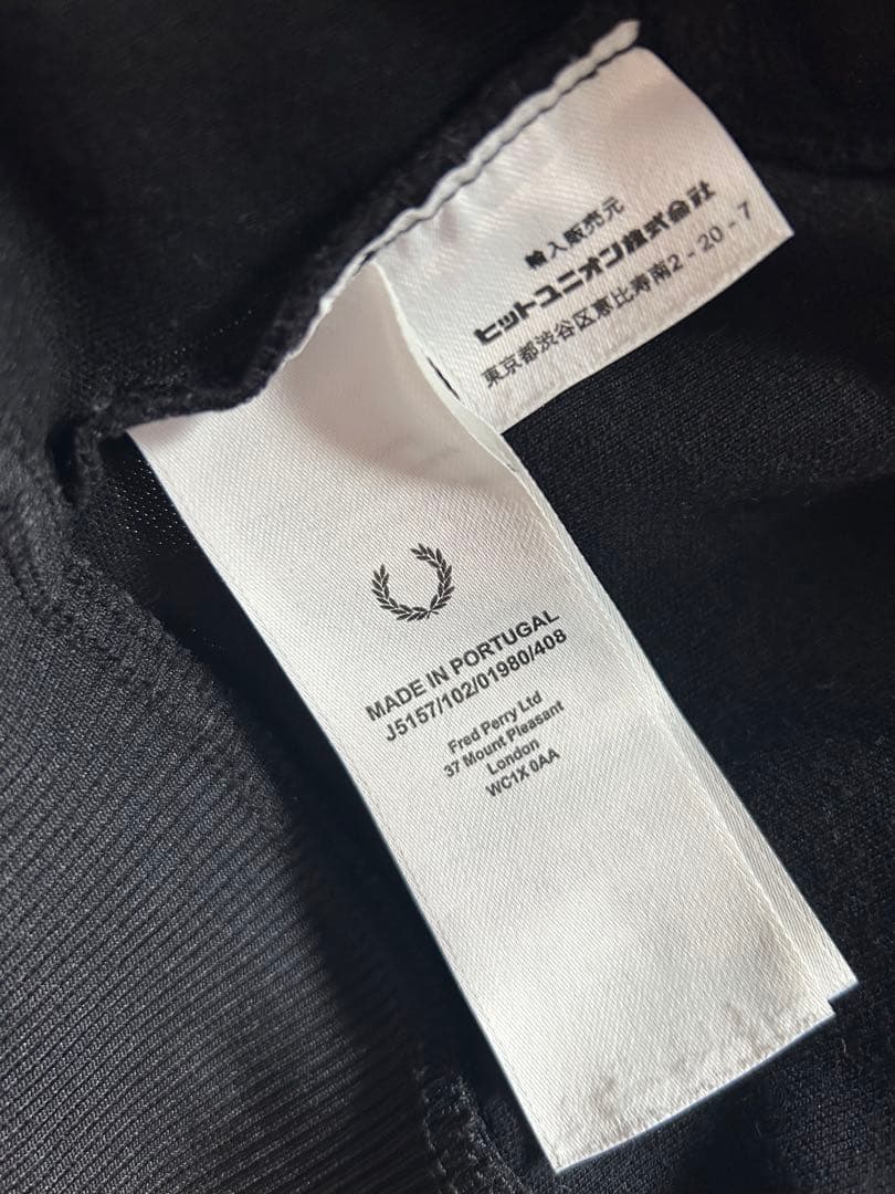 美品　FRED PERRY Cropped Taped Track Jacket
