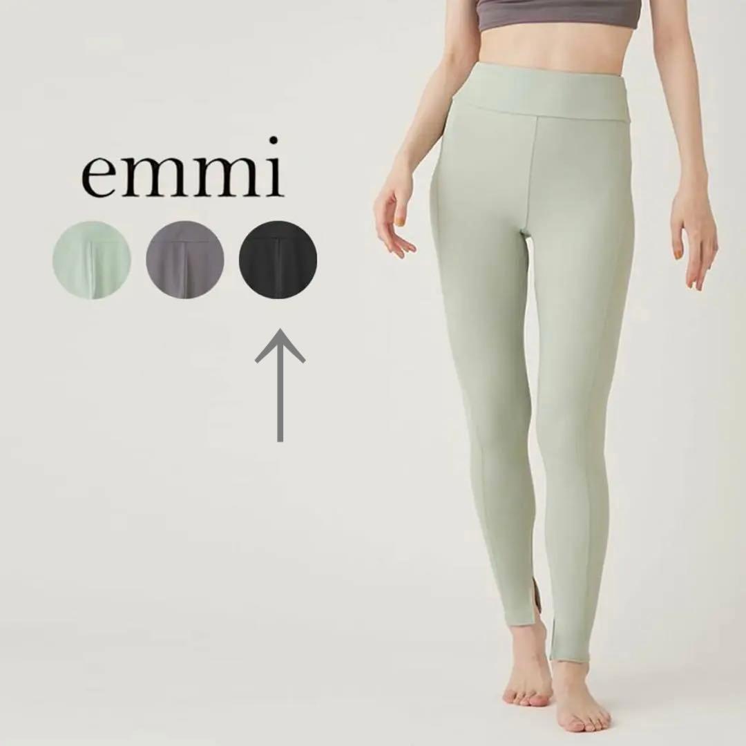 emmi yoga ヨガウェア ピラティス レギンス サイズ0 ブラック タグ付