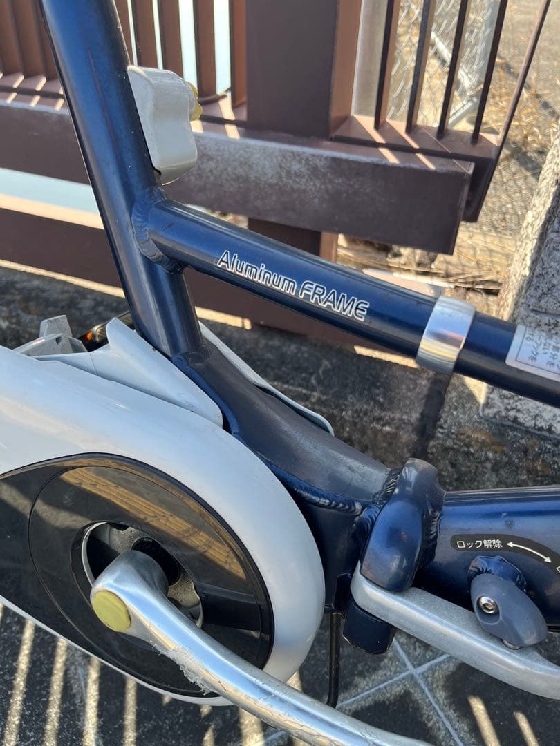 未整備　電動アシスト　Panasonic aluminum FRAME 折り畳み