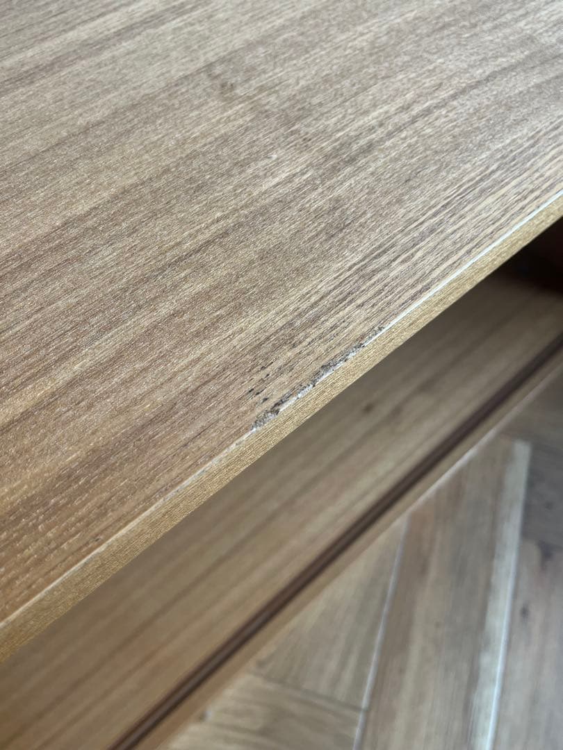 ステンレスユニットシェルフ用・ボックス・ガラス引き戸・オーク材