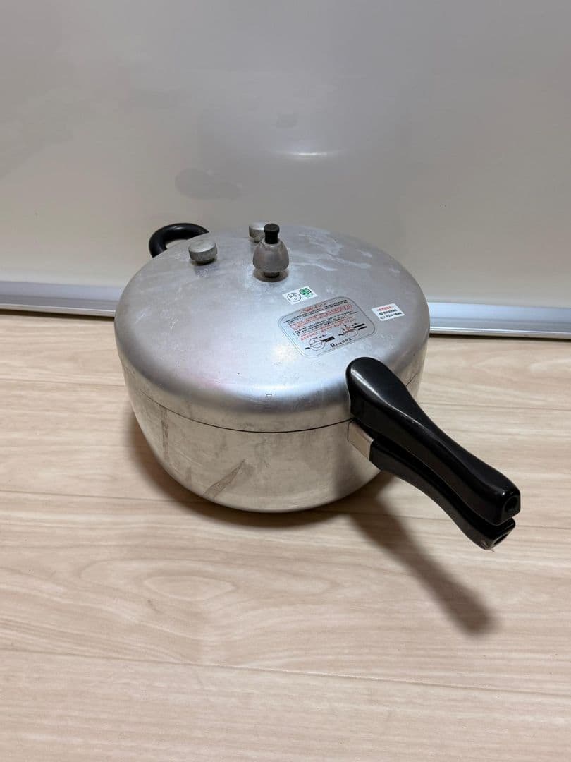 アルミ圧力鍋 シルバー PC-60A 動作確認済み