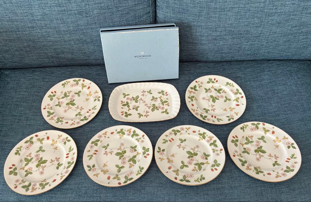 ウェッジウッド　ワイルドストロベリー　皿　7枚セット