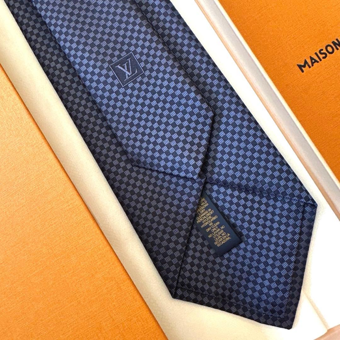 ルイ ヴィトン ネクタイ・マイクロダミエ 新品 未使用