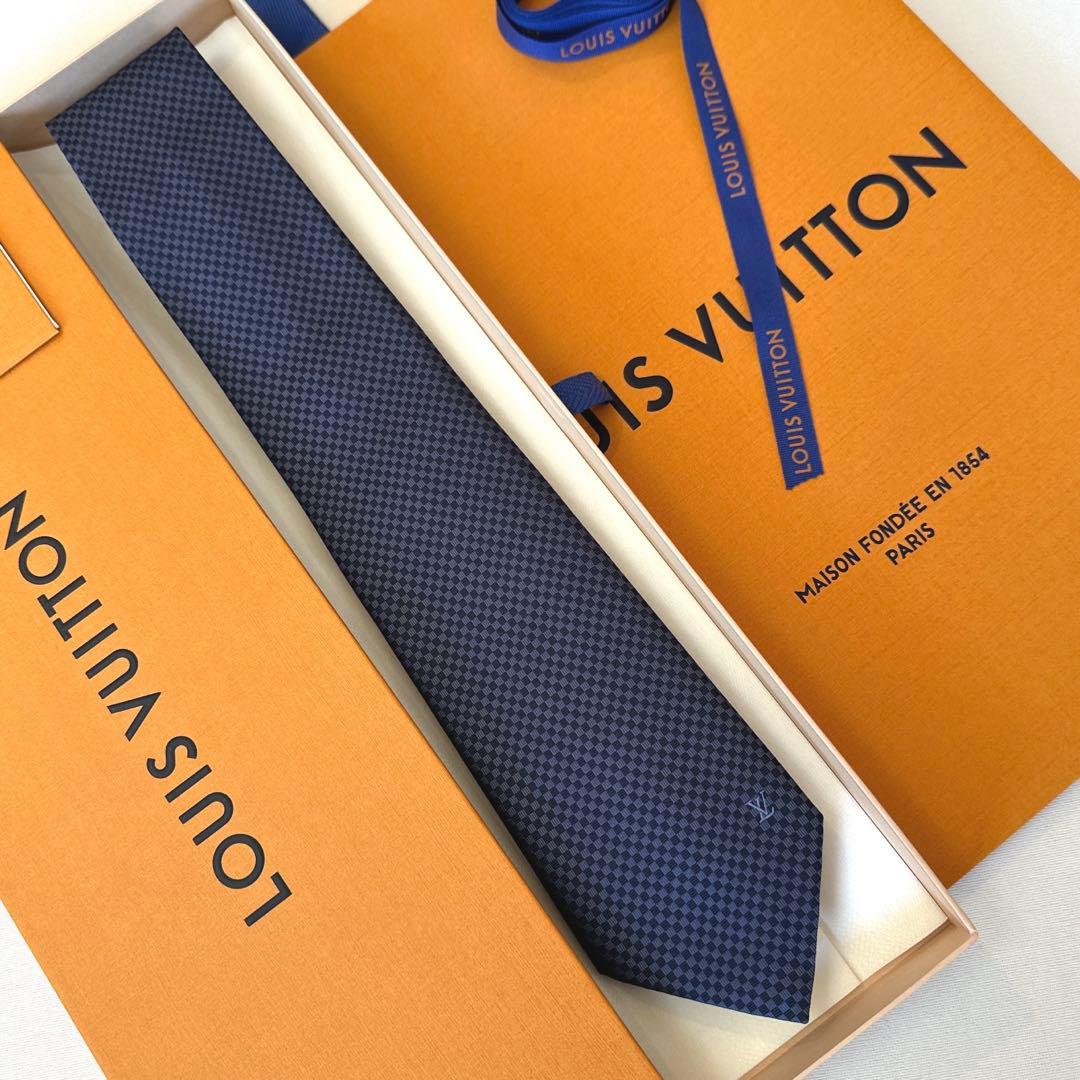 ルイ ヴィトン ネクタイ・マイクロダミエ 新品 未使用