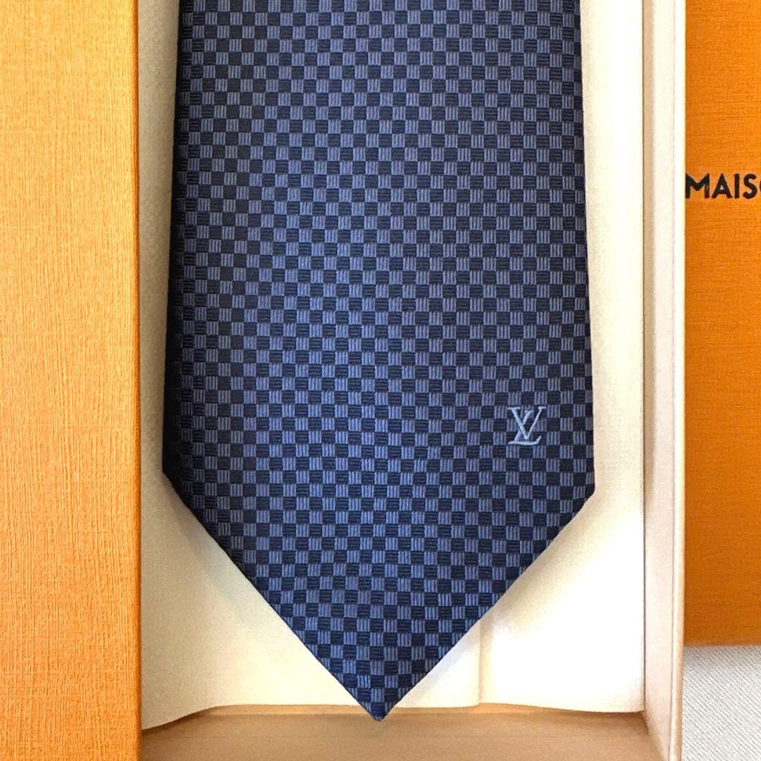 ルイ ヴィトン ネクタイ・マイクロダミエ 新品 未使用