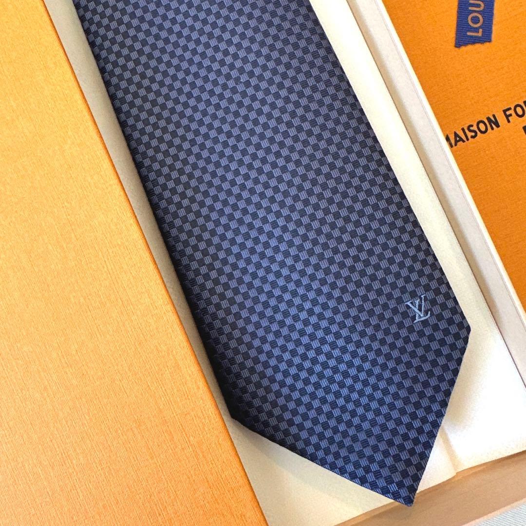 ルイ ヴィトン ネクタイ・マイクロダミエ 新品 未使用
