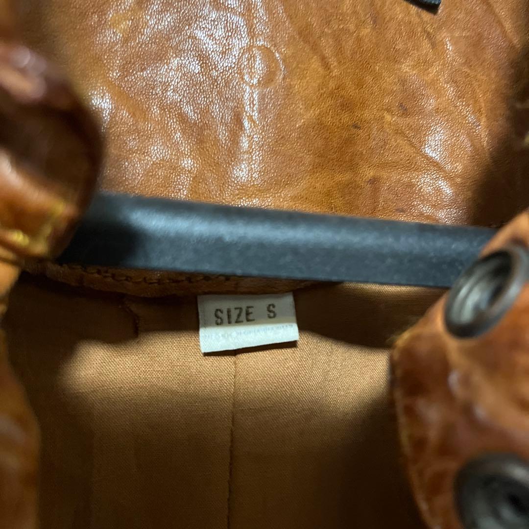 DIESEL ブラウン レザージャケット Sサイズ