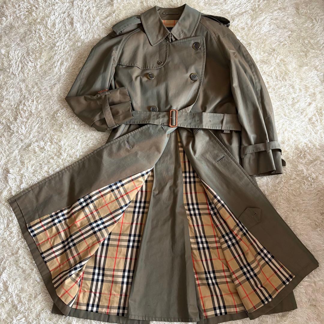 バーバリー 玉虫色 ノバチェック ダブル ベルト