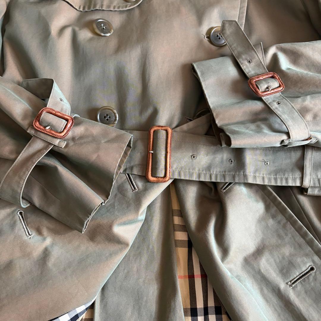 バーバリー 玉虫色 ノバチェック ダブル ベルト