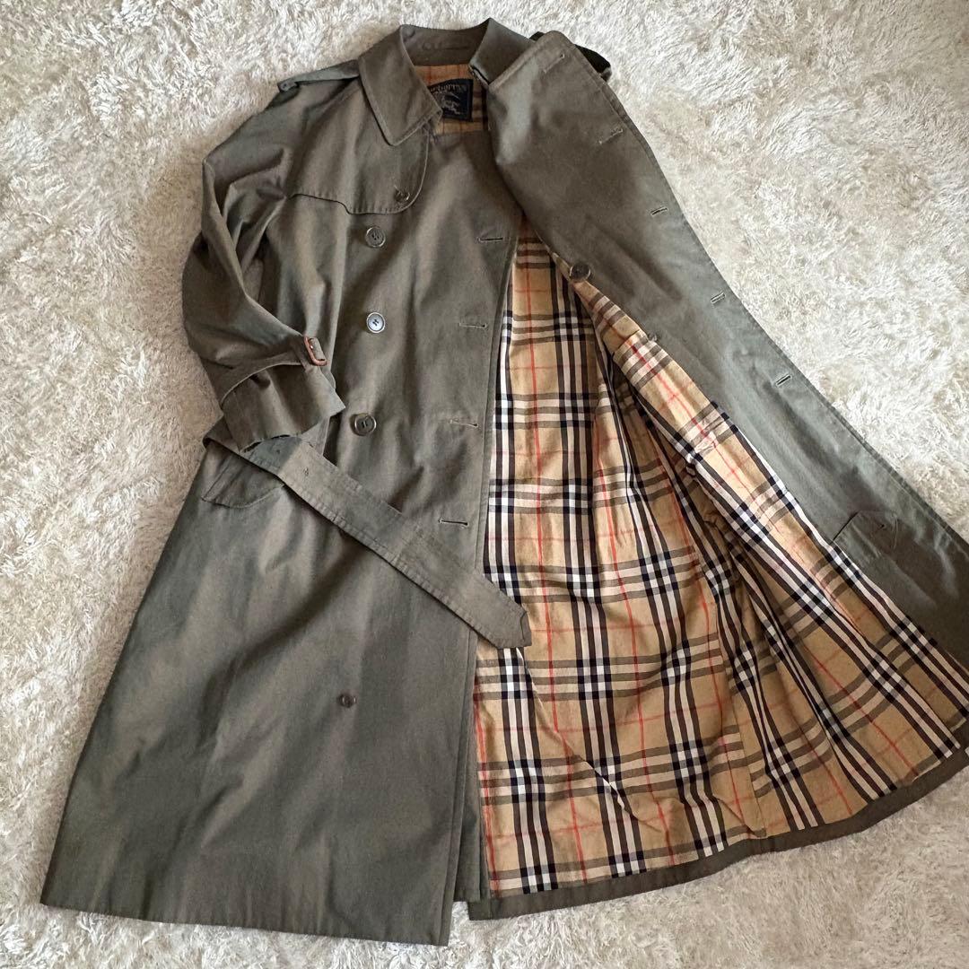 バーバリー 玉虫色 ノバチェック ダブル ベルト