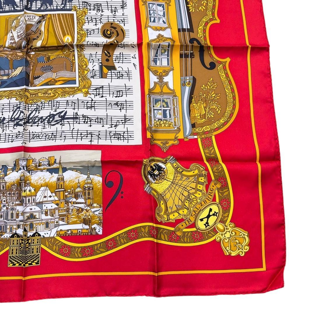 ◇エルメス◇シルク/スカーフ/カレ90/バイオリン/ザルツブルクにて/タグ付き
