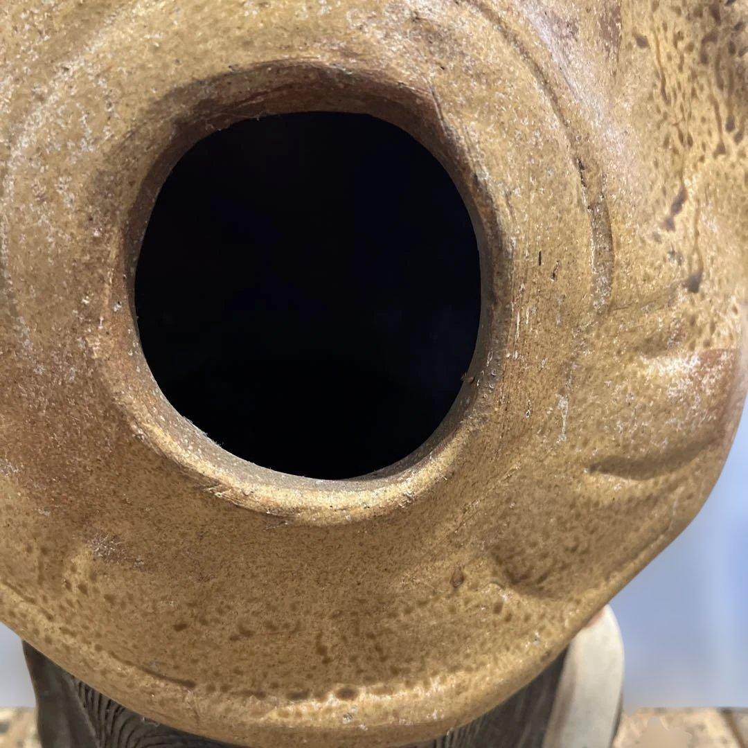 【 縁起物 】 信楽焼／たぬきの置物／他抜き／昭和レトロ／