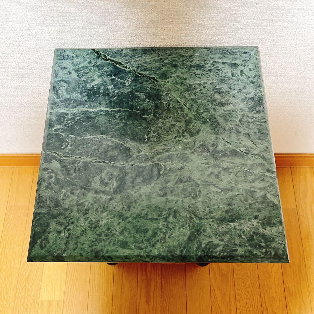 アンティーク　サイドテーブル　大理石　花台　電話台