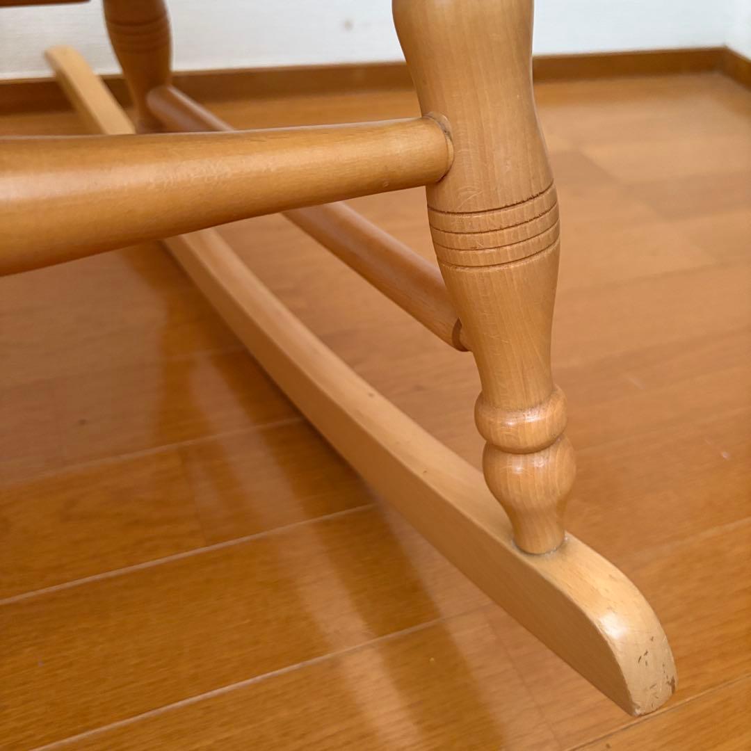 マスターさま商談中　木製ロッキングチェア ナチュラル　飛騨の家具　引取限定　目黒