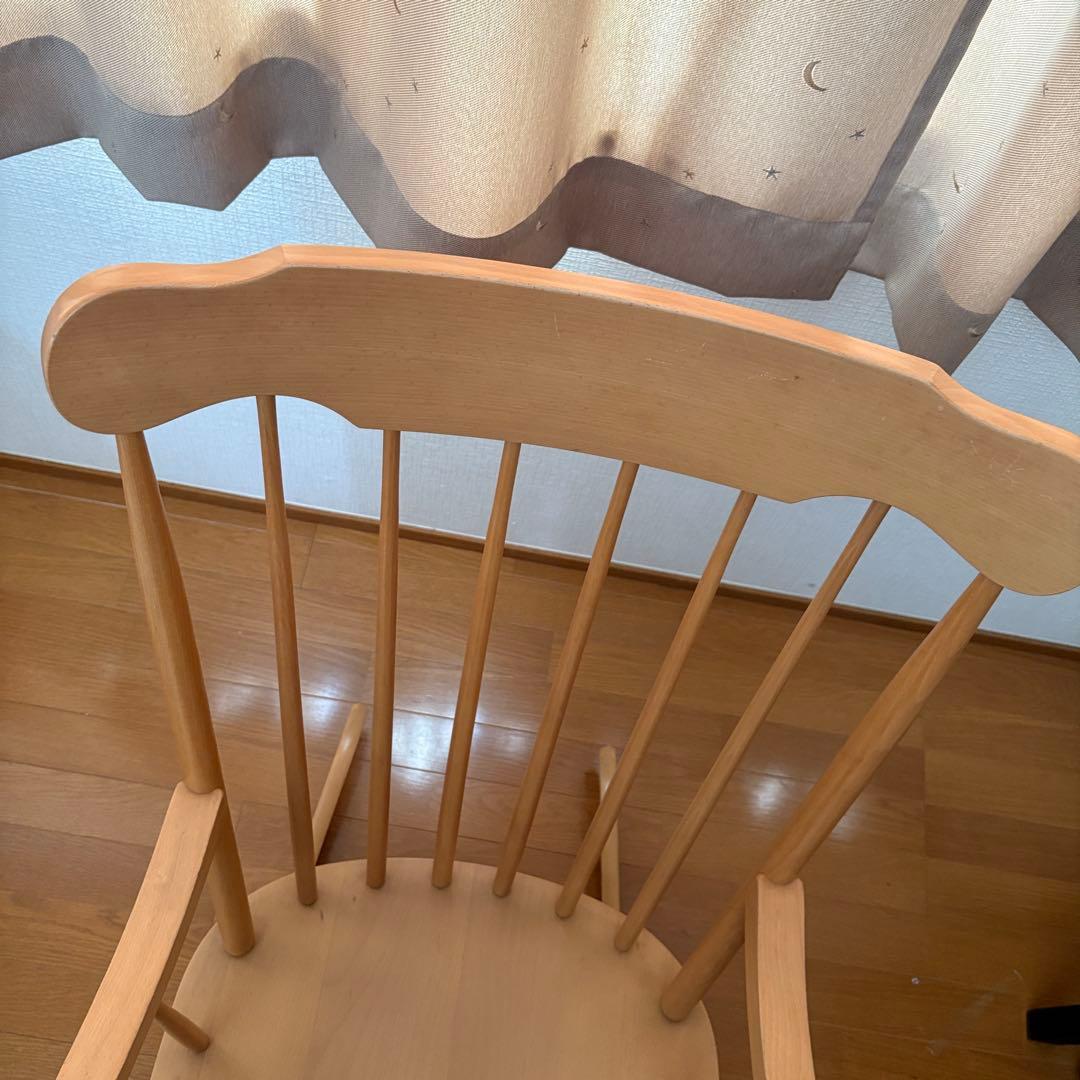 マスターさま商談中　木製ロッキングチェア ナチュラル　飛騨の家具　引取限定　目黒
