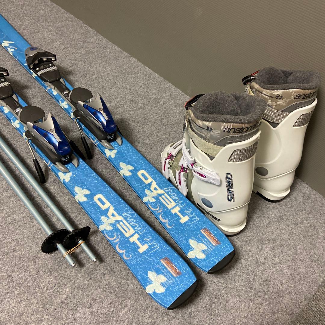 ★美品★メンテ済　大人スキーセット板HEAD147cm ブーツ24cm