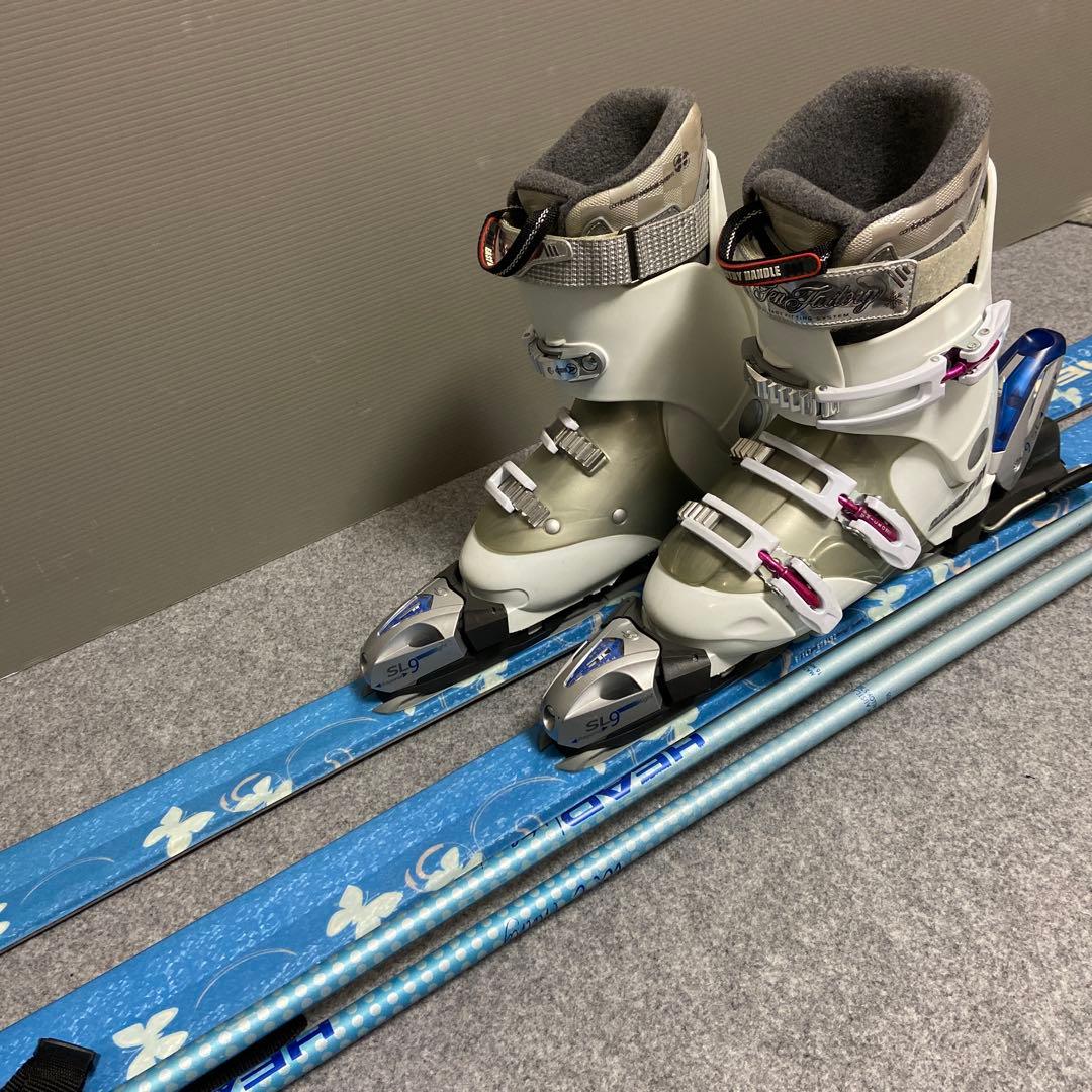★美品★メンテ済　大人スキーセット板HEAD147cm ブーツ24cm