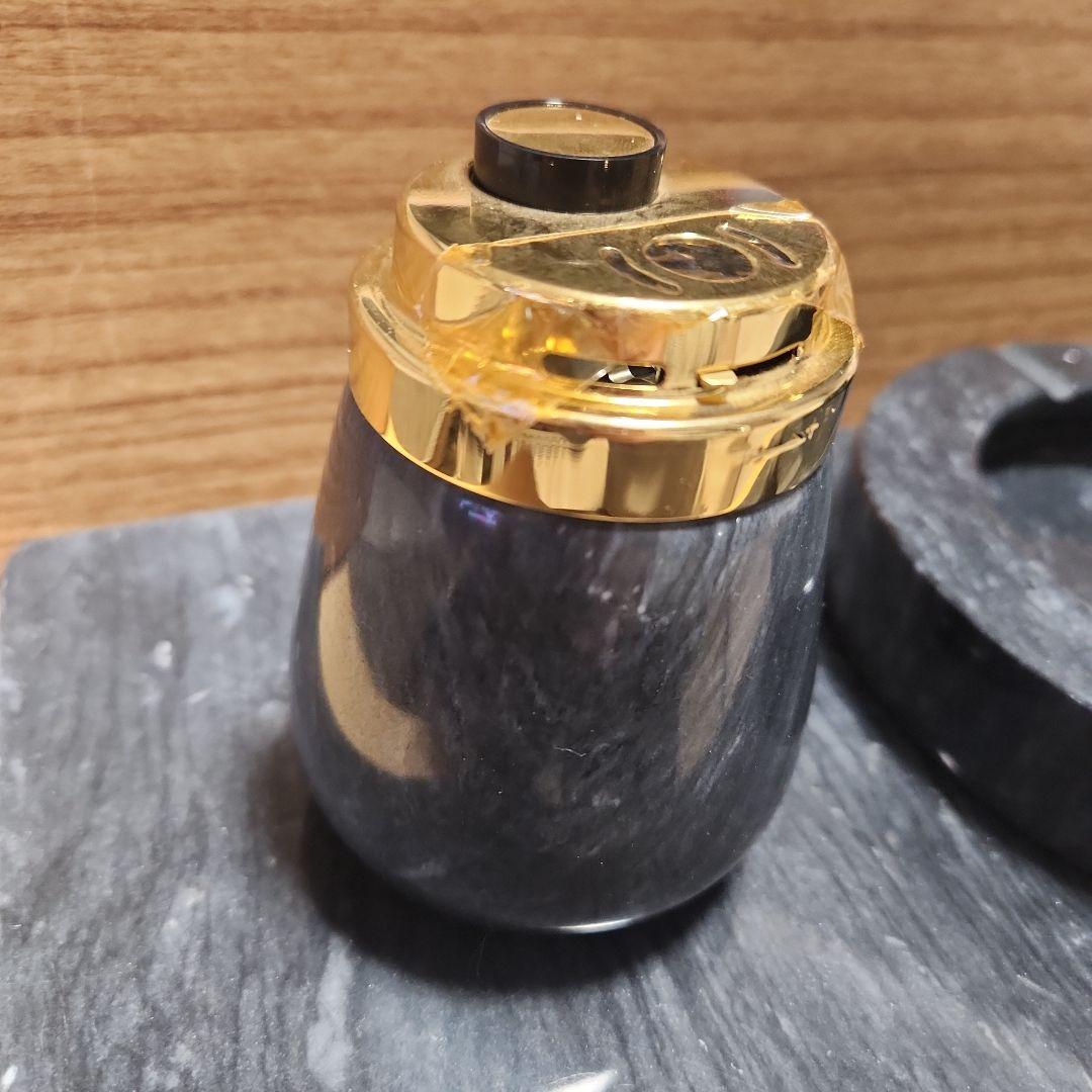 未使用 ペンギン 最高級 工芸美術品 大理石 灰皿 ライター 等 喫煙具セット