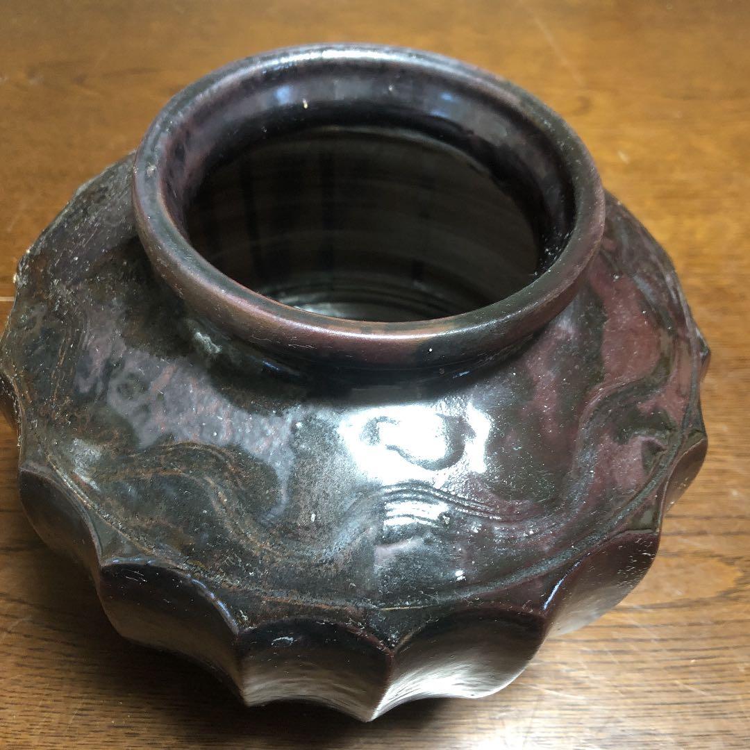 壺　十八面取丸壺