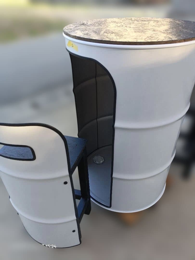 受注生産！製作7日！ドラム缶remakeテーブル＆チェア‼️