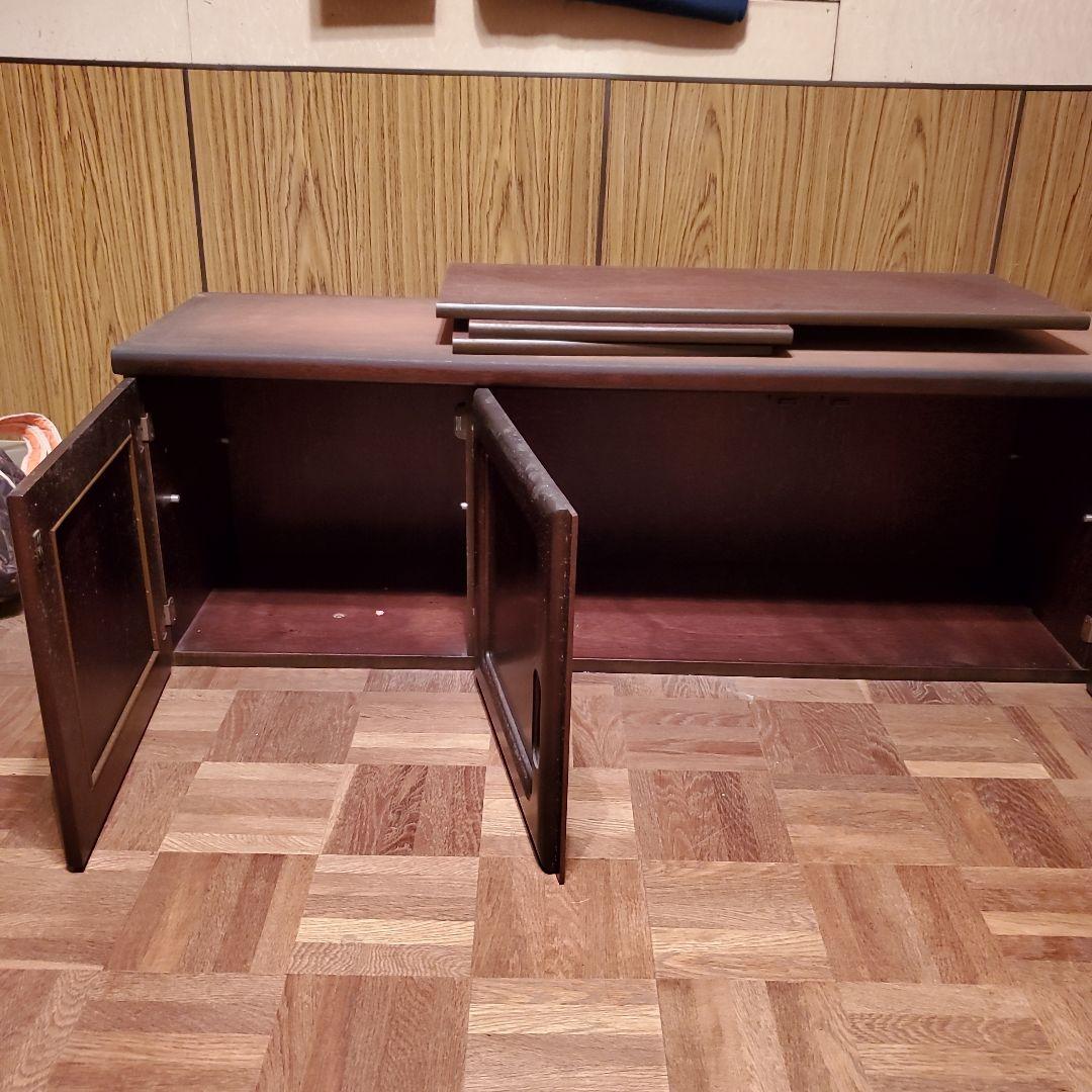 カリモク Karimoku 木製食器棚 ダークブラウン 大型キッチンボード高級