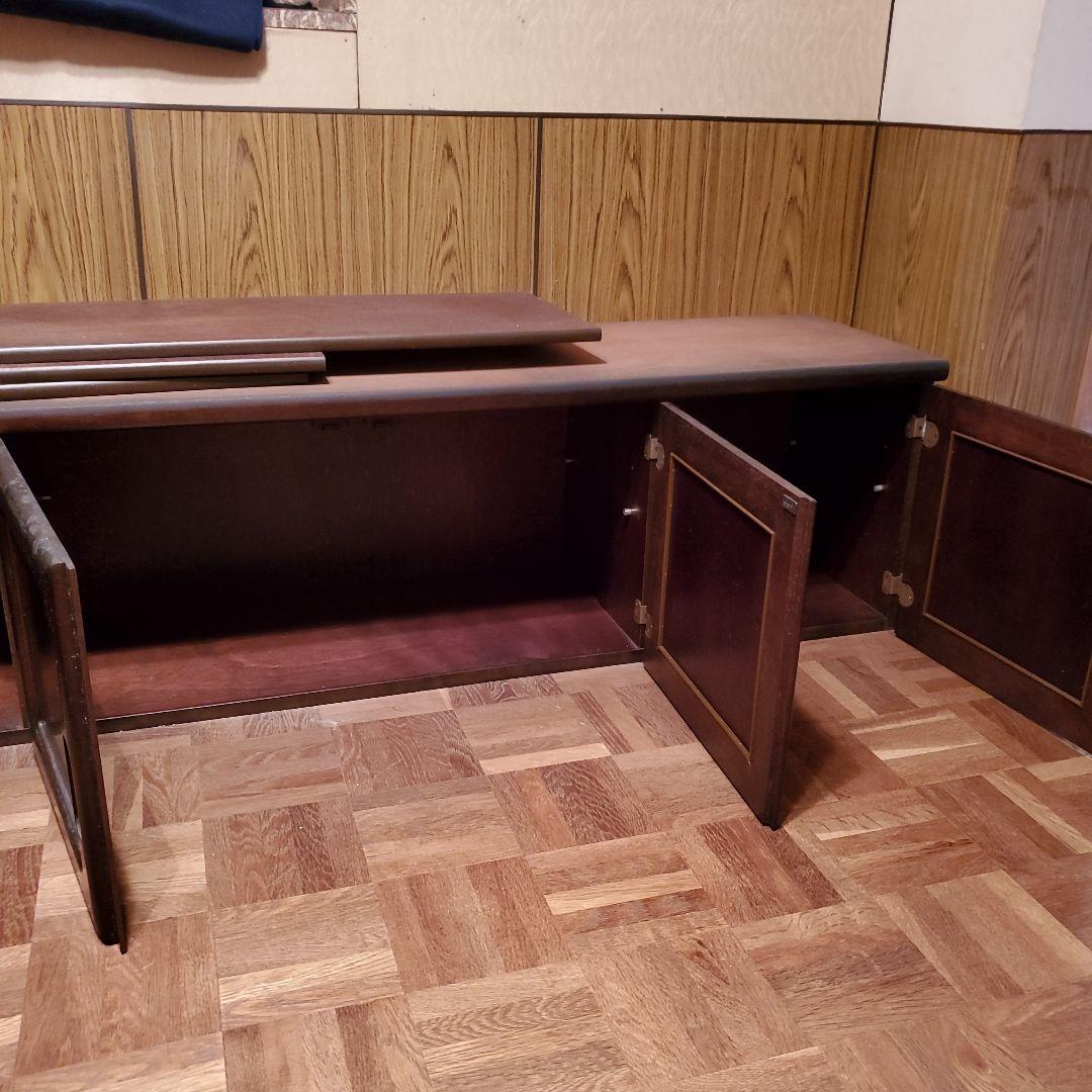 カリモク Karimoku 木製食器棚 ダークブラウン 大型キッチンボード高級