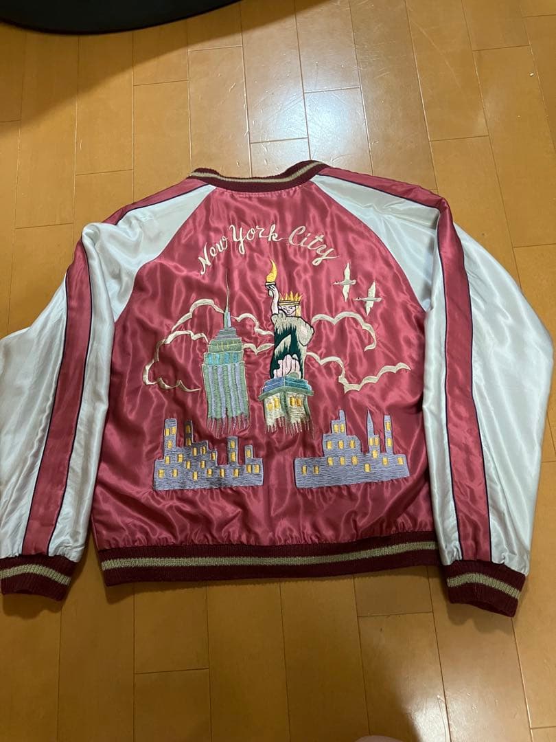 スカジャン テーラー東洋　ニューヨークシティと虎刺繍