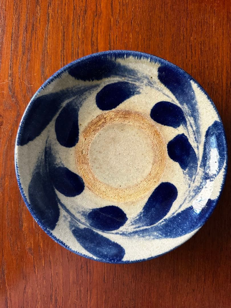 SALE【4枚組】やちむん 民藝 読谷山焼 北窯 宮城正亨 6.5寸皿 中皿浅鉢