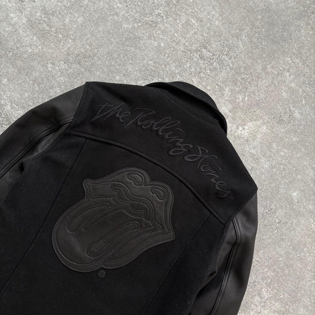 【JACK ROSE】 ローリングストーンズ ダブルライダースジャケット 刺繍